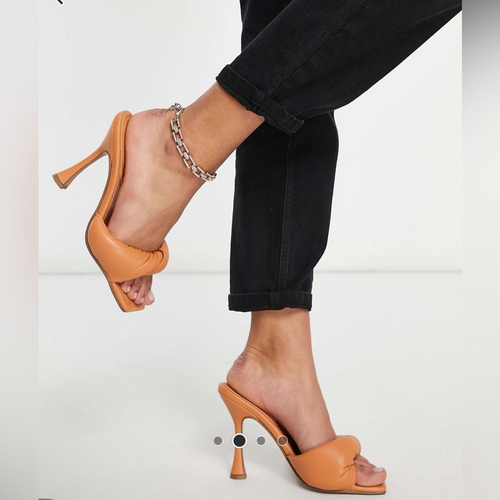 ASOS padded twist mules